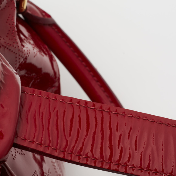LOUIS VUITTON Cerise Mahina Patent Leather Surya XL Bag - Picture 7 of 9